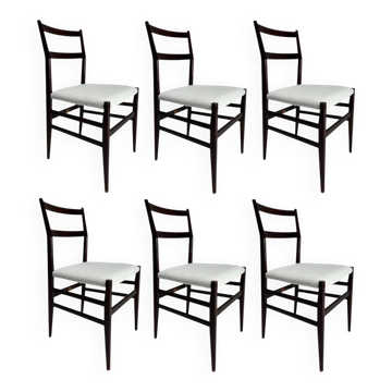 Vintage Model 646 Dining Chairs by Gio Ponti for Cassina, 1950s, Set of 6