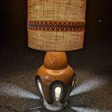 Vintage ceramic floor lamp signed Baudin vintage 1960 1970