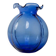 Vintage glass vase Hazel Atlas - Fenton blue cobalt flower vase, bulbous shape - Italy 1930s - Retro decorative vase, gift idea