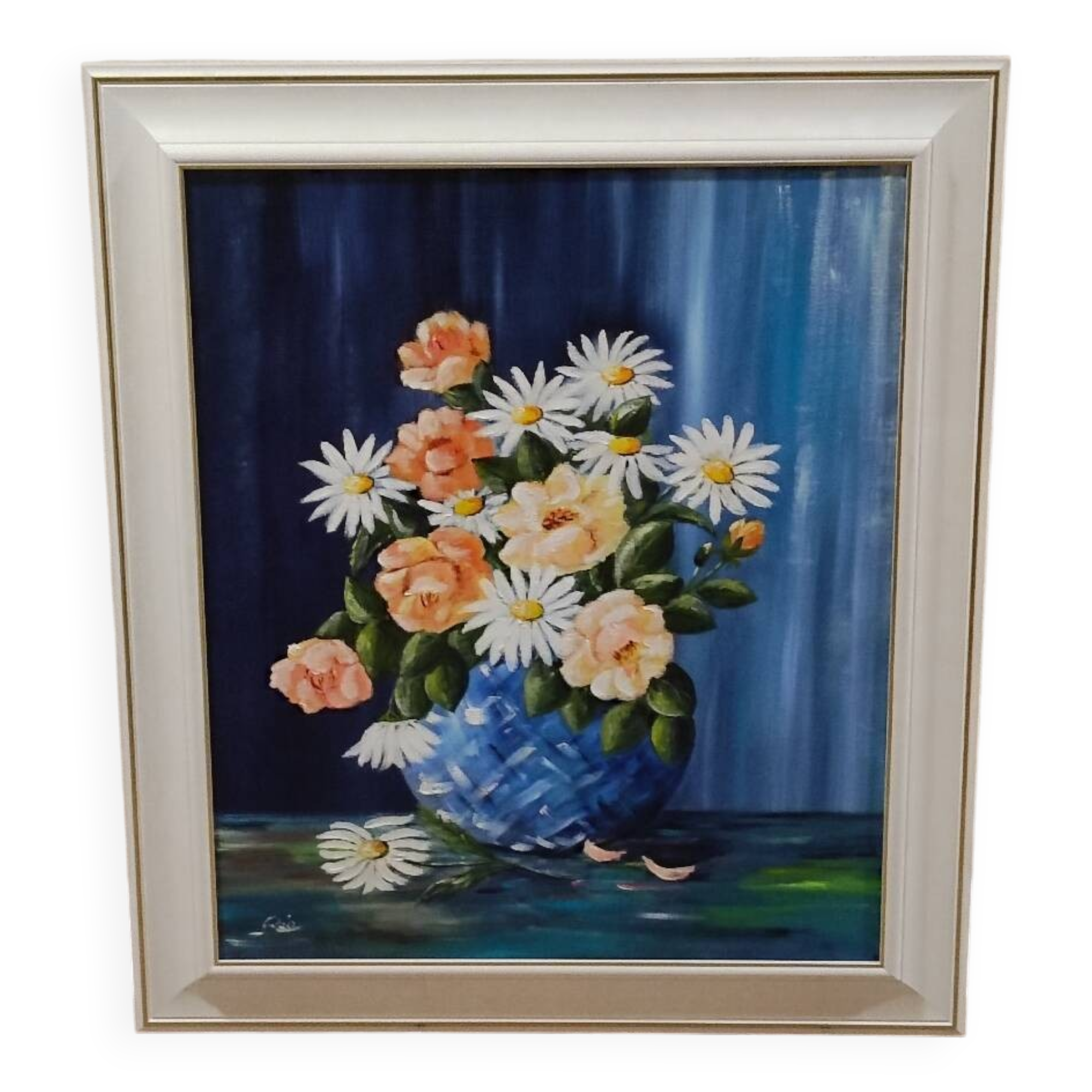 Tableau fleurs marguerites