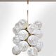 Suspension vintage spoutnik allemande boules de neige en verre 1970
