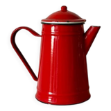 Vintage red enamel coffee pot