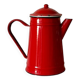 Vintage red enamel coffee pot