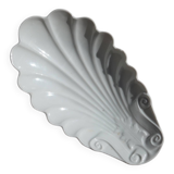 White ceramic dish, shell shape