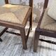 Set 4 chaises rustiques chêne De puydt, Belgique 1970