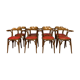 Série de 8 chaises en bois courbé vers 1940