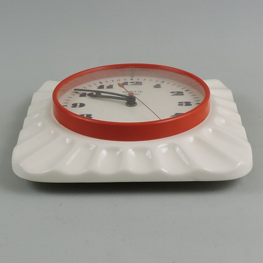 Ceramic clock Vedette 70s