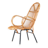1950s Rattan chair by Gebroeders Jonkers, Netherlands