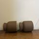 vintage brutalist candlestick holders