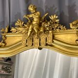 Miroir 204 x 98 cm époque XIXè Napoléon III, putti