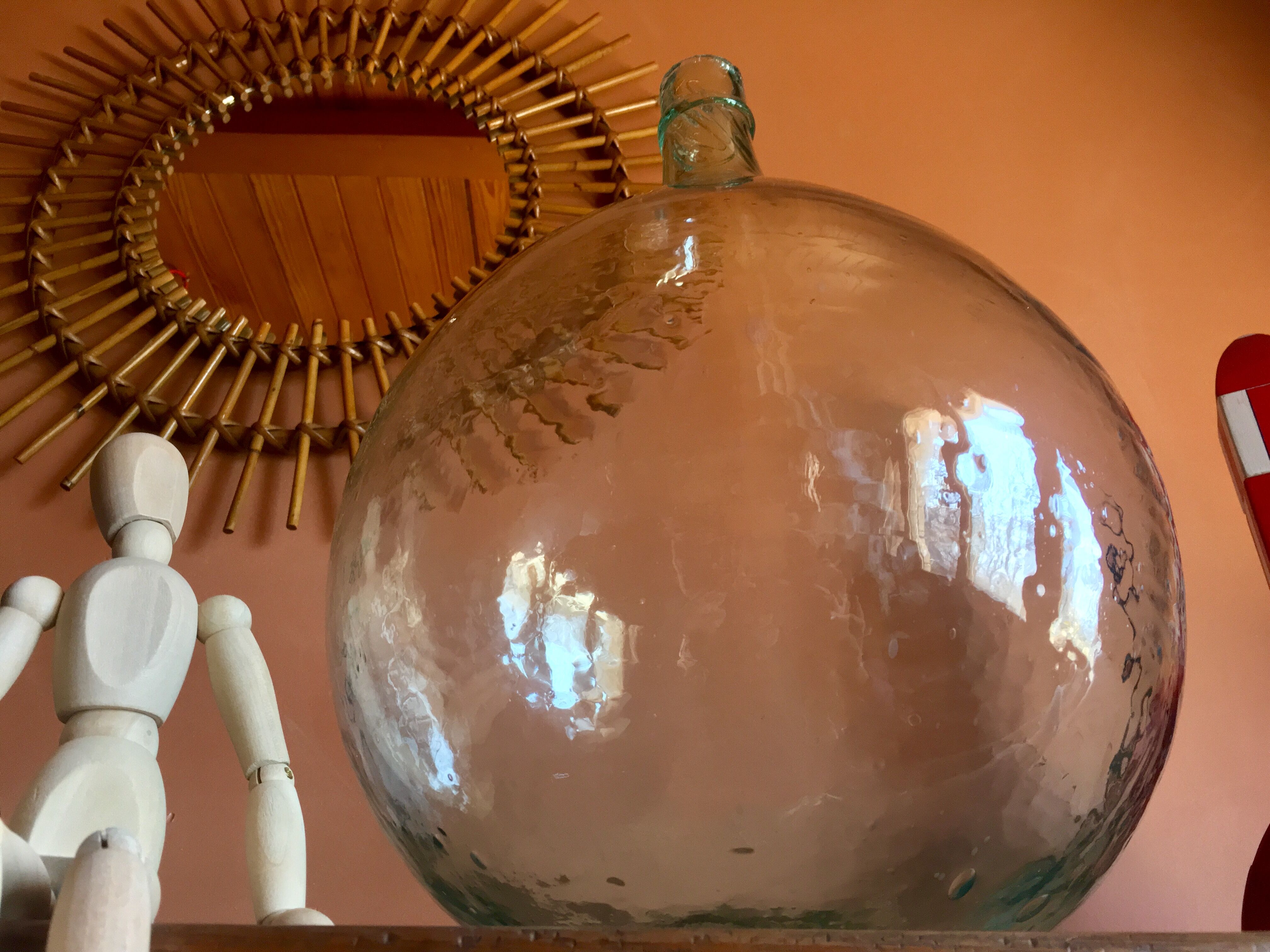 Old demijohn XIX 12 litres blue
