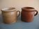 lot 2 anciens pots grès déco rustique old french stoneware pots