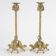 Pair of gilded bronze candlesticks from the Napoléon III period.