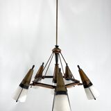Mid-Century Modern sputnik chandelier, Italy 1950s