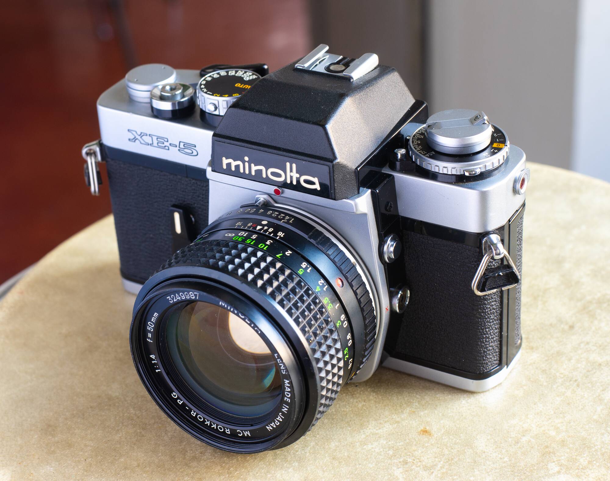 Minolta XE-5 + MC rokkor PG 50mm F1.4 + MC tele rokkor PG 135mm F2.8