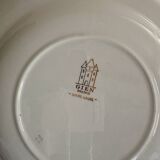 Set of 6 mismatched vintage soup plates