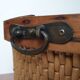 Wood and wicker pan