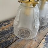 Pair of new electrified Art Deco wall lamps