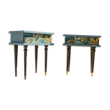 Bedside tables "blue jungle"