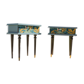Bedside tables "blue jungle"