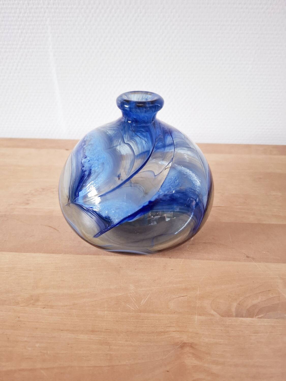 Allex 70s stamped ball vase