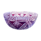 Red Bohemian crystal salad bowl