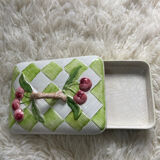 Box Ceramic Cherries Slip