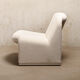 Giancarlo Piretti Alky Lounge Chair in White Bouclé Fabric for Anonima Castelli