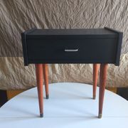French vintage bedside revisited in black mast 60