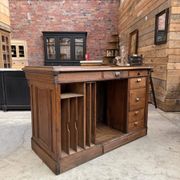 Oak shop counter from the early 20th century.