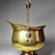 Vintage Ornate Brass Coal Bucket