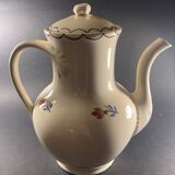 Vintage Coffee Pot from the Longwy Pottery Factory - "RHODES" Model (1885-1890)