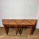Italian Marquetry Five Piece Triangle Table