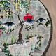 Vintage coffee table J&G Picard Vallauris – Glazed ceramic top with Japonese-style decoration