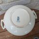 Saint Amand soup tureen model Guadeloupe with a floral decoration in Terre de Fer.