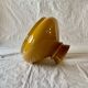 Abat-jour vintage en opaline ocre