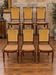 Set of 6 Empire dining chairs – Mahogany, gilded bronze (ombp)