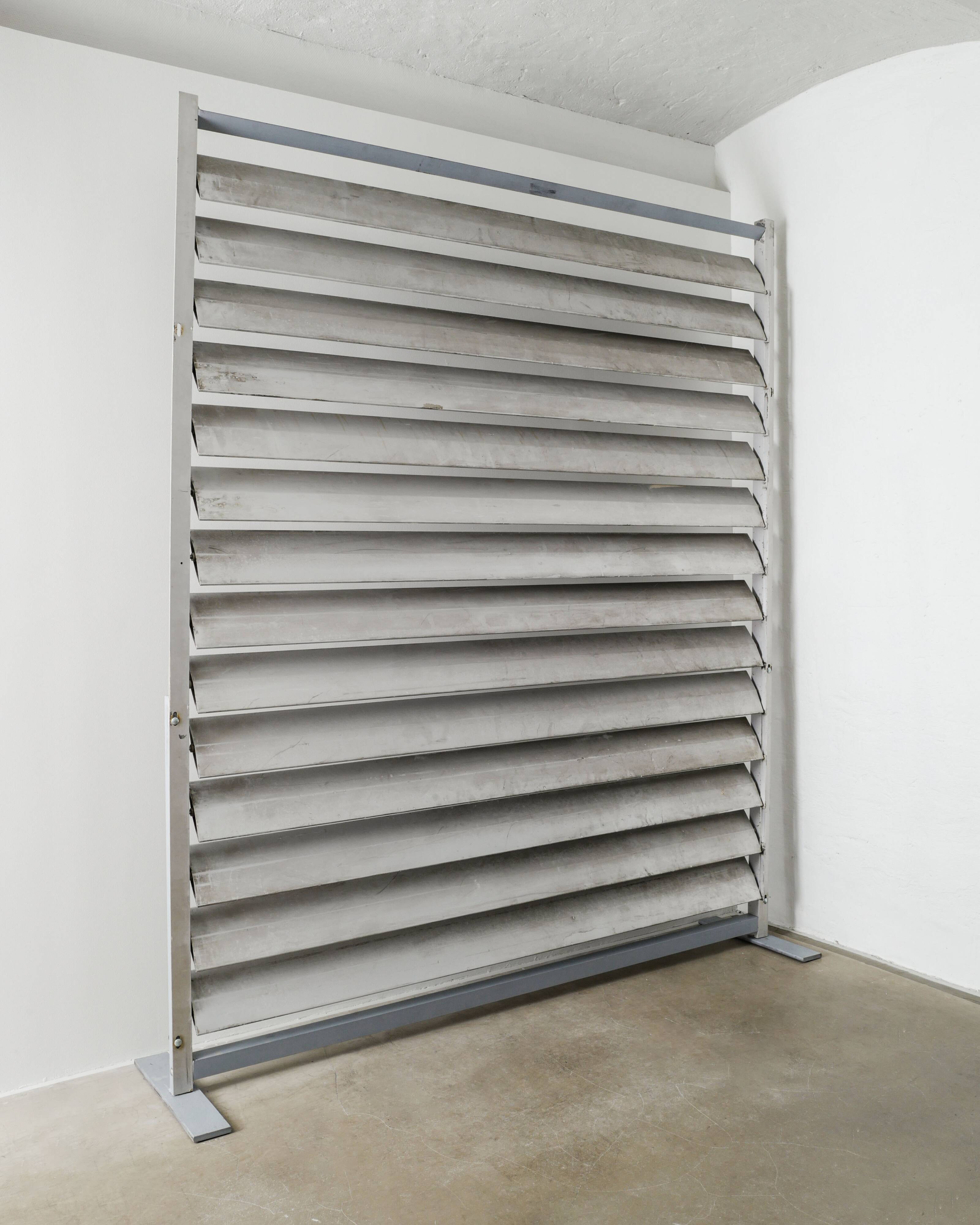 Large Jean Prouvé Brise de Soleil Aluminium Sun Shutter Panel, 1950s