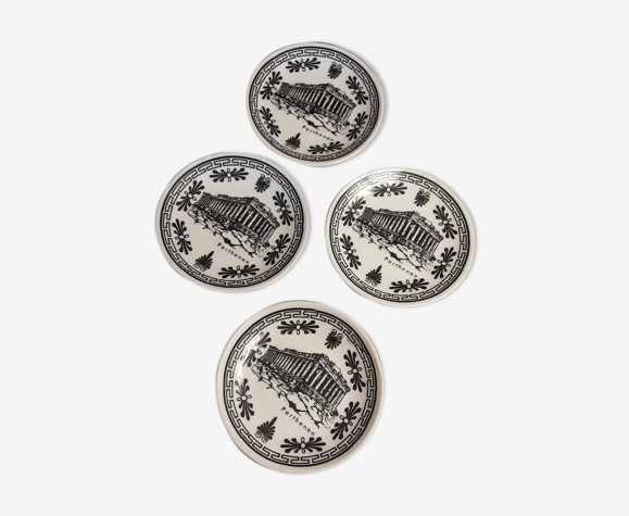Lot de 4 petits vide poche faïence Grèce