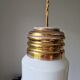 Suspension ampoule en opaline vintage