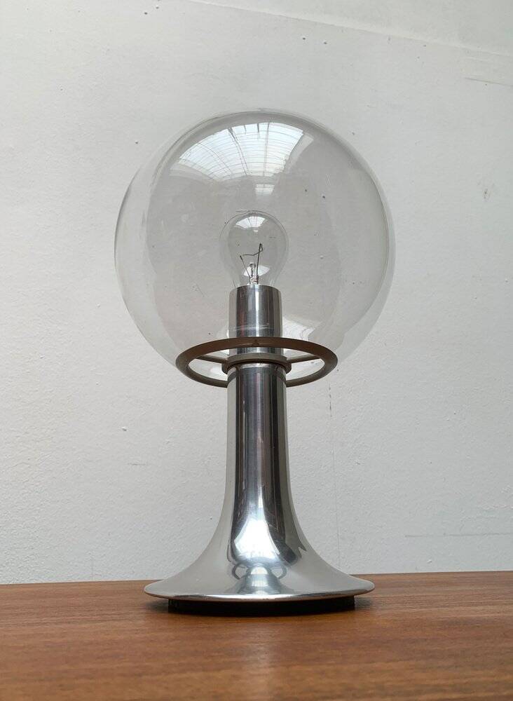 Vintage 1970s space globe table lamp