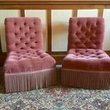 Pair of toad armchairs