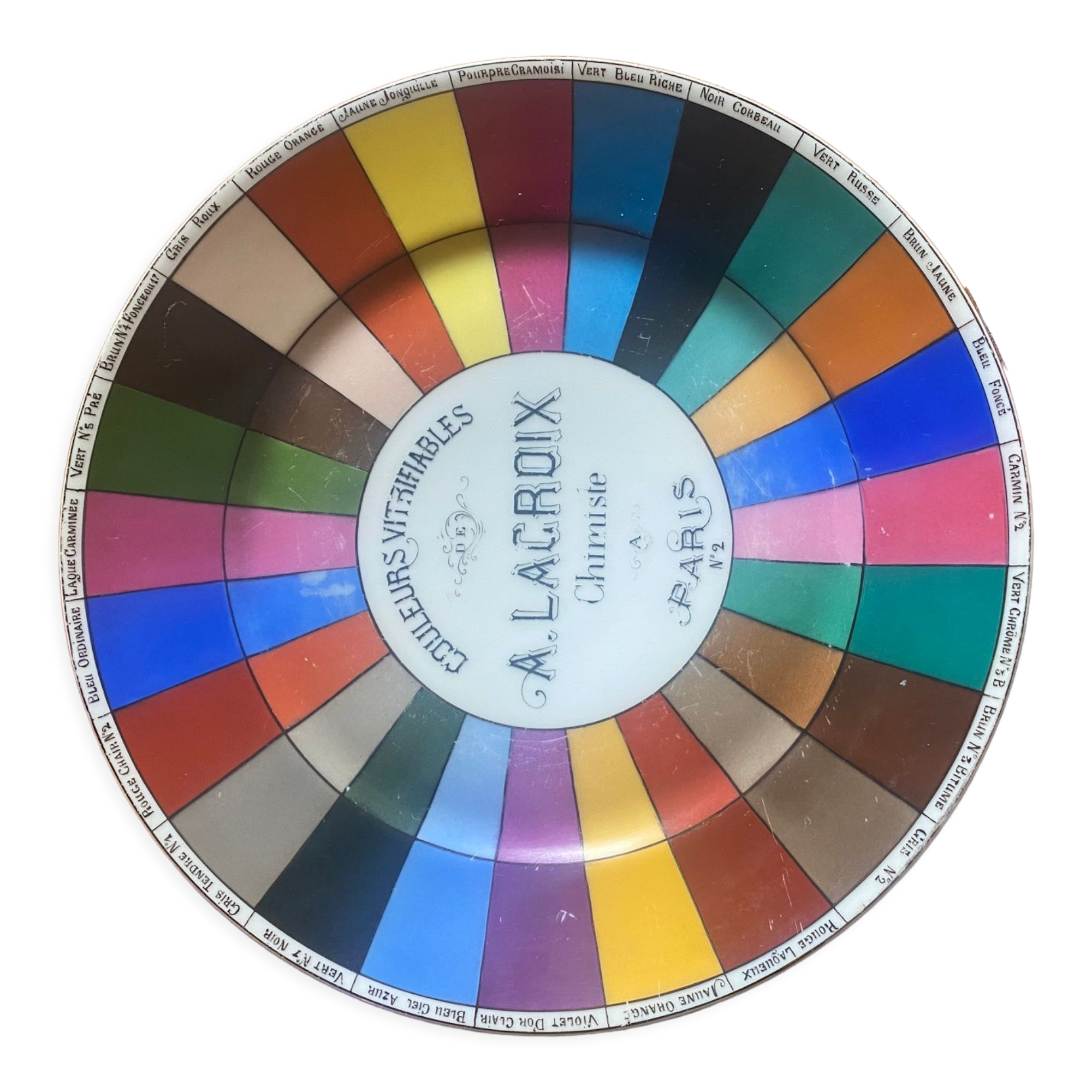 Color chart plate 1900