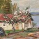 Swedish Oil On Panel "Landscape View" by S. Toqvist, Vintage & Framed 57×40cm