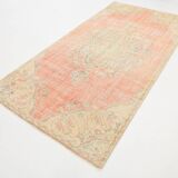 5x9 Soft Vintage Oushak Handmade Area Rug, 145x272 Cm