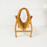 Mid Century Bamboo Newspaper Holder, Germany, 1960s