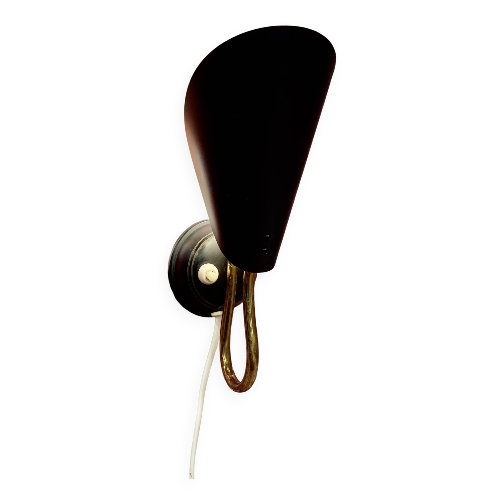 ELEGANT SCANDINAVIAN DESIGN WALL LIGHT 1950.