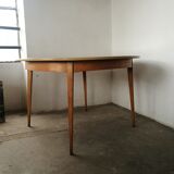 Vintage round table wood and formica