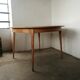 Vintage round table wood and formica