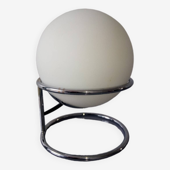 Space age 1970 chrome ball lamp